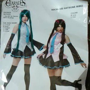 Charades Hatsune Miku Costume (Grey, Small)